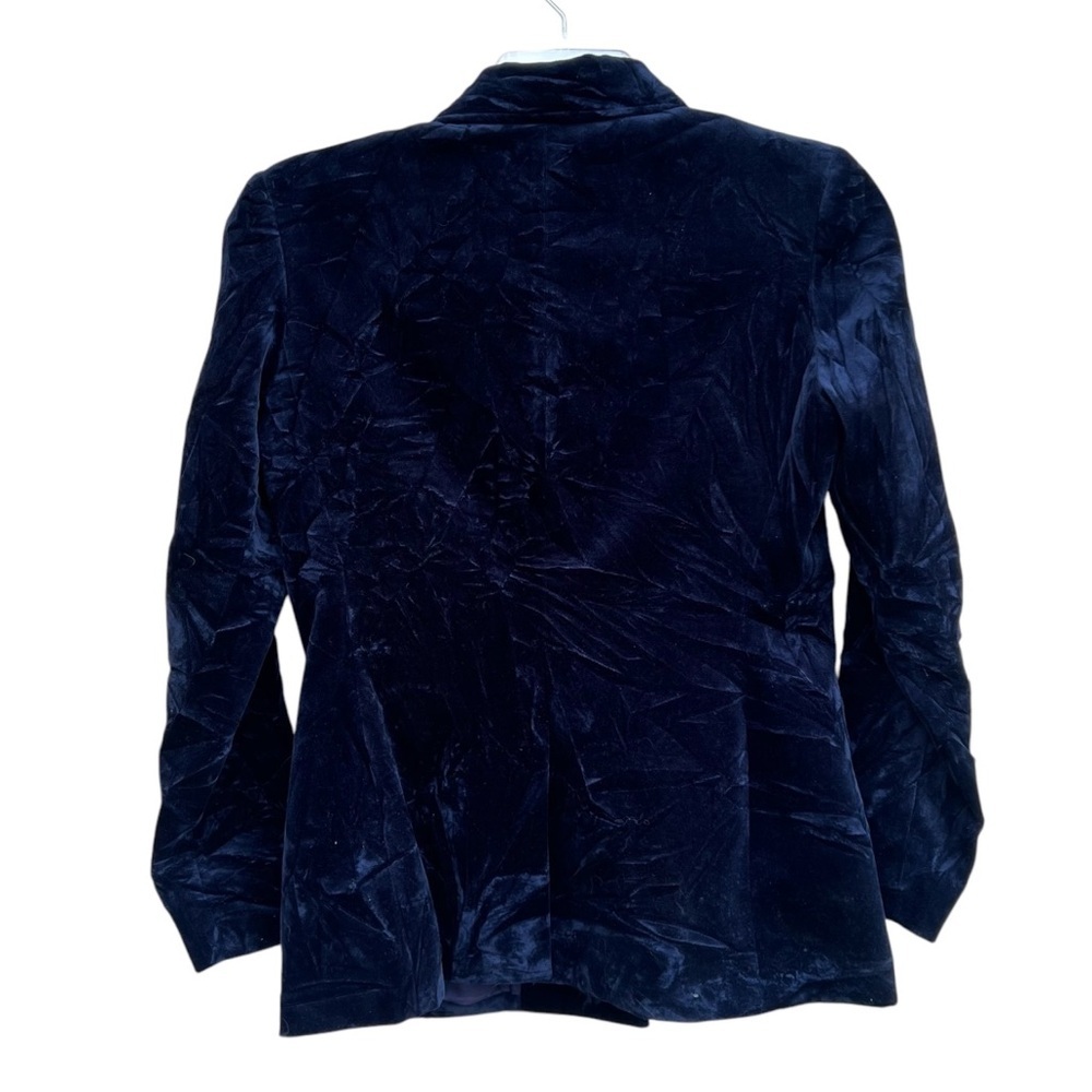 Vintage GAP crushed blue velvet double breasted jacket - Picture 5 of 6